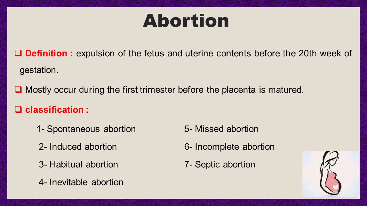 Definition of abortion